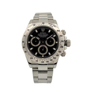 Rolex Daytona Acciaio quadrante nero ref. 116520 - cassa e bracciale acciaio - quadrante nero con cronografo